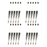 Maxbell 20Pcs Bead Pens Ball Pen DIY Printable Creative for Exam Stationery Supplies Black