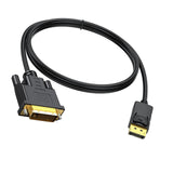 Maxbell 2M dp to DVI Cable Mirror Big Screen Connection for HDTV PC