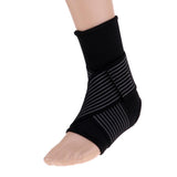 Maxbell Elastic Ankle Support Brace Ankle Guard Sports Bandage Black-L