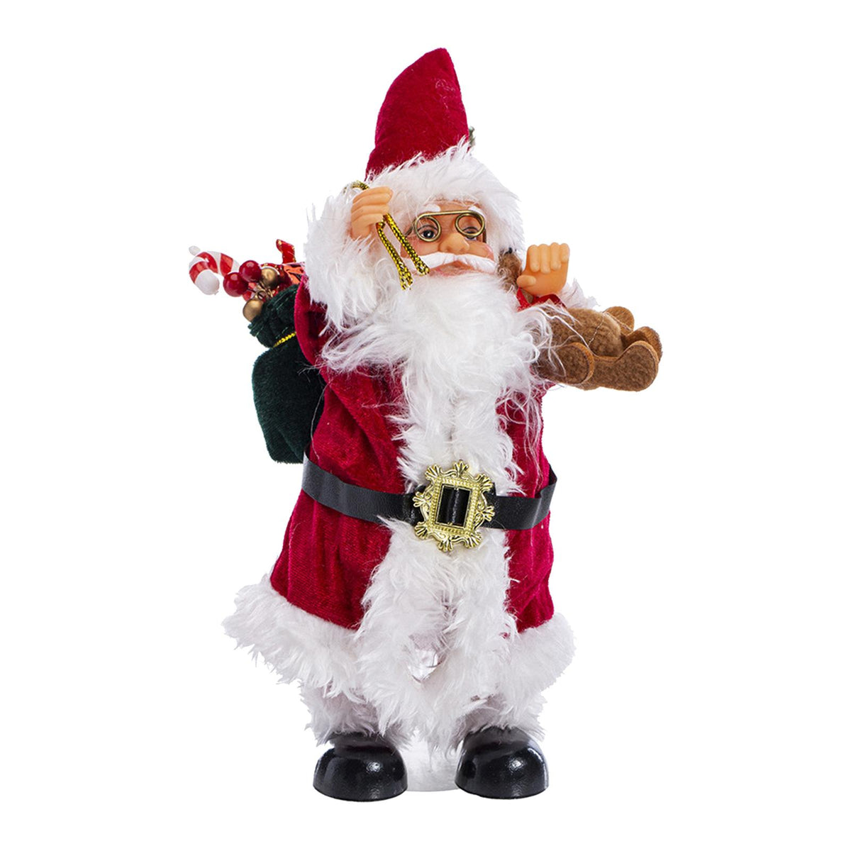 Maxbell Santa Figurine Doll Decorative Sculpture Statue Decoration Holiday StyleA
