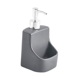 Maxbell 390ml/13oz Hand Soap Dispenser Holder with Pump for Bedroom Hotel Mouthwash Gray