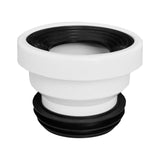 Maxbell Offset Toilet Flange Connector PVC for Urinals Repairing Cleaning Straight Not Remove