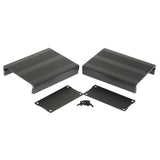 Max Extruded Aluminum Enclosure PCB Cooling Flat Box Case DIY 100x76x35mm Black