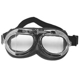 Maxbell Universal Motorcycle Clear Lens Shatterproof Dustproof Goggles Eyewear Black