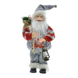 Maxbell 30cm Standing Santa Doll Christmas Figure Figurine for Home Decor