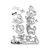 Maxbell Clear Silicone Rubber Stamp for DIY Scrapbook Album Card Making Dog