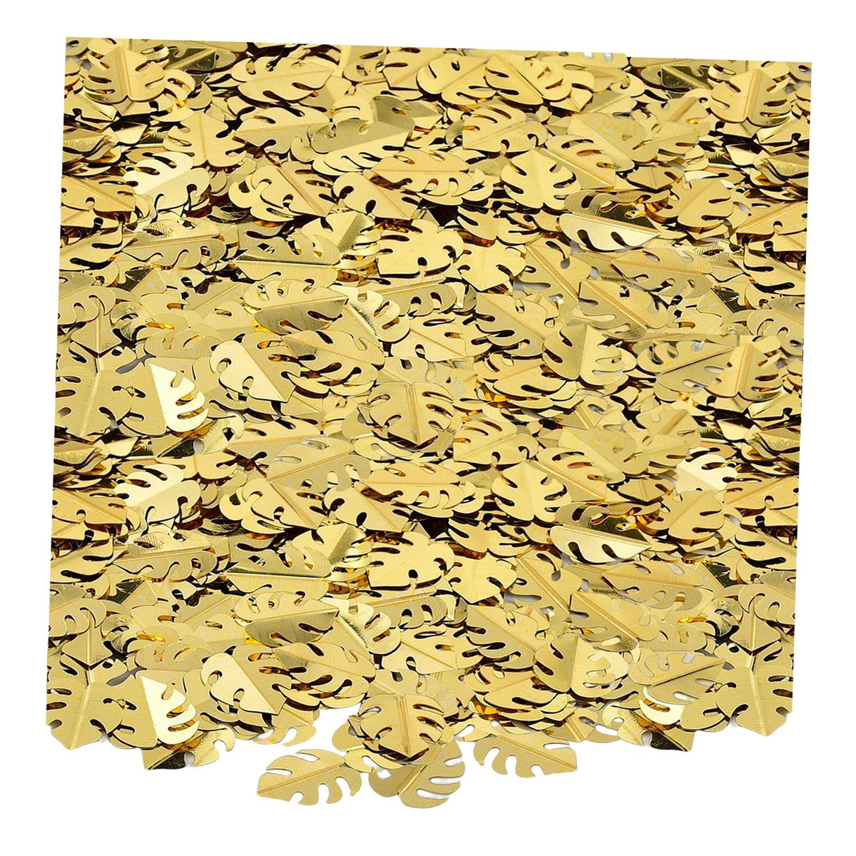 Maxbell Tropical Leaf Confetti Green Shiny for Wedding Table Baby Shower gold