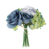 Maxbell Artificial Bridal Bouquet Flower Wedding Party Flower Girl Supply Blue