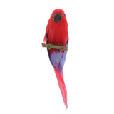 Maxbell 1/12 Dollhouse Miniature Handmade Parrots Model Garden Decoration Red