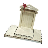 Maxbell Jesus Manger Nativity Scene Wood Structure for Religious Inspiration Gift