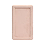 Maxbell Fashion Velvet Square Jewerlry Tray Glasses Holder for Home Stores Closet Pink L