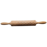 Maxbell Playing Card Wooden Embossed Rolling Pin Baking Tool DIY Kitchen Supplies