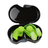 Maxbell Swimming Ear Plug and Nose Clip Set Training Ear Nose Plug Adult Green