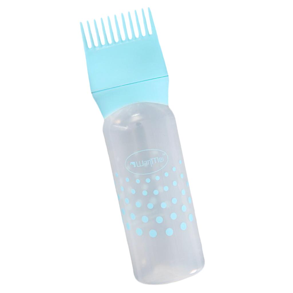 Max Empty Hair Dye Applicator Dispenser Brush Salon Coloring Bottle 120ml Blue