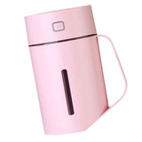 Max Maxb USB Ultrasonic Humidifier LED Light Air Purifier Aroma Diffuser Pink