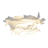 Maxbell Paper Lamp Shade Ceiling Pendant Light Cover White Flower Lampshade Decor M