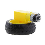 Maxbell 1 Piece DC Gear Motor and Tire Wheel for DC 3V-6V Arduino Smart Car Robot Projects (Yellow) for Smart Car Robot Arduino