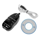Maxbell Guitar to USB Interface Link Cable Audio Adapter for PC/MAC Recording Black