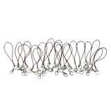 Maxbell 20pcs DIY Mobile Cellphone Keychain Lanyard Charms DIY Rope Coffee