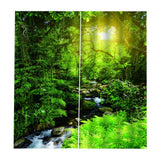Max Waterproof 3D Curtain Digital Printing Light Reducing Drapes for Bedroom J