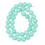Maxbell 1 Strand of 15inch Natural Blue Amazonite Loose Gemstone Round Beads 10mm
