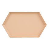 Maxbell Polygon Combination Fruit Plate Geometric Shape Snack Storage Tray Apricot L