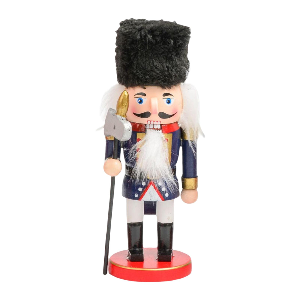 Maxbell Nutcracker Soldier model Standing Classic Puppet Doll for Decorative Blue