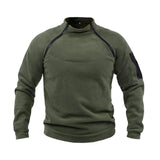 Maxbell Men Jacket Zipper Pullover Sweatshirt Clothes Thermal Fashion for Fishing Green L