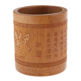 Max Creative Bamboo Pen and Pencil Container for Desktop Organizers  Style-3