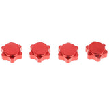 Max 4x Aluminum Wheel Hub Cover 17mm Hex Nut for RC 1/8 Model Car Parts Red