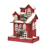 Maxbell Village House Christmas LED Lights Buildings Room Battery Operated Figurines Style B 22x14x30cm
