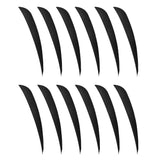 Maxbell 12pcs 3inch Archery Arrow Turkey Feathers Fletchings Vanes Black