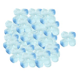 Max 500 Pieces Artificial Silk Rose Petals Wedding Flower Bicolor Blue