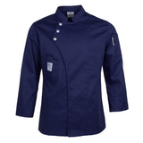 Max Unisex Chef Jackets Coat Long Sleeves Shirt Kitchen Uniform Workwear Dark Blue M