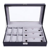 Max Maxb Watch Jewellery Display Storage Box Leather Sunglasses Organizer Case Holder