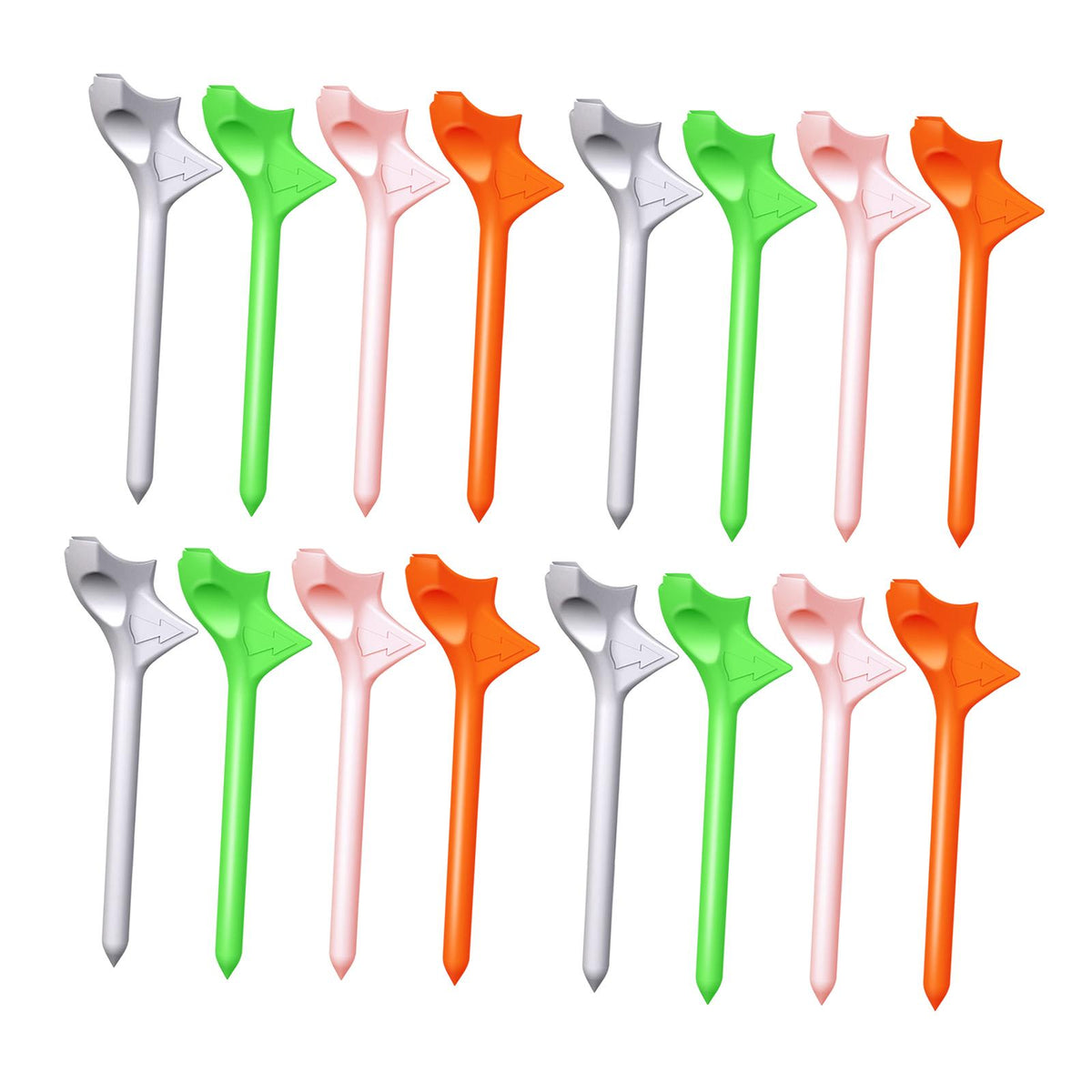 Maxbell 16 Pieces Golf Tees Improve Golf Distance Precision 10 Degree Golf Ball Tees