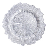 Maxbell Glass Plate Decorative Tray Fruit Plate for Party Events Dinner Decor Argent