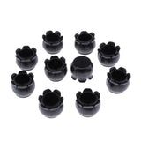 Max 10pcs No-slip Chair Leg Caps Round Wood Furniture Floor Protectors Black D