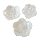 Maxbell Household Snack Cake Dish Round White Dessert Plate for Home Pasta 33cm 27cm 21cm 3Pcs