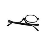 Maxbell Single Lens Makeup Reading Glasses 180 Rotatable Lens Fashion Foldable 150 Degrees Black