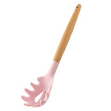 Maxbell Silicone Kitchenware Silicone Cooking Utensil with Wood Handle For Kitchen D
