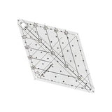 Maxbell 60 Degree Diamond Quilting Template Sewing Ruler for Simple Quilting Designs Large