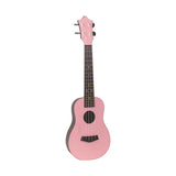 Maxbell Acoustic Ukulele Toy Portable Wood Early Educational 4 Strings Pink
