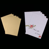 Max 6 Pieces Creative Envelope Thank You Greeting Cards Tanksgiving Day Gifts G