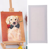 Max Blank White Canvas Board Wooden Frame For Oil Acrylic Painting 20x40cm