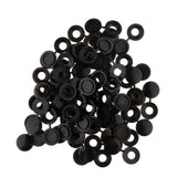 Maxbell Plastic Hinged Cover Screw Caps Fold Over To Fit Size 6g or 8g Gauge 100Pcs Black