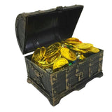 Maxbell Kids Pirate Treasure Chest Toy Box Party Favors Props Antique Bronze