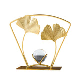 Maxbell Leaves Sculpture Bookshelf Artwork Accent Desk Home Cabinet Bedroom Figurine 12x6x15cm