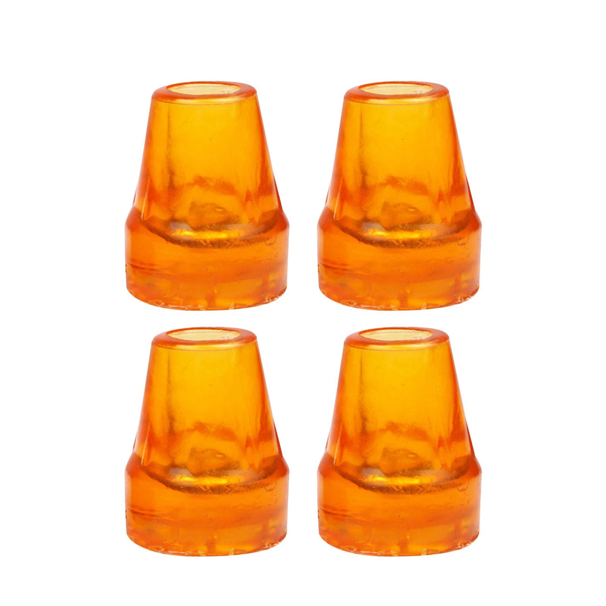 Maxbell 4Pcs Crutch Tips Rubber Cane Tips for Hiking Sticks Seniors Walking Crutches Yellow 22mm Hole