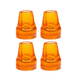 Maxbell 4Pcs Crutch Tips Rubber Cane Tips for Hiking Sticks Seniors Walking Crutches Yellow 22mm Hole